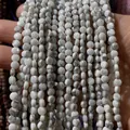 Perles plates facettées en howlite avec marbrures naturelles pour la création de bijoux - 4mm 93pcs/Brin 7g / Howlite