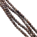Natuurlijke roodbruine gevlekte watermeloenkristallen steenkraaltjes voor DIY-sieraden - Zwarte Sneeuwvlok