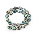 Natural iridescent abalone shell teardrop beads for DIY jewelry making and crafts - Teardrop / 6x8mm (1 Strand) / AB Color