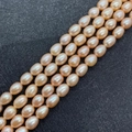 Natural freshwater rice pearls in elegant champagne pink finish for DIY jewelry - 4-5mm 13g / Champagne (No. 2)