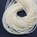 Perline di conchiglia d'acqua dolce bianco crema da 2mm per gioielli fai da te - Bianco latte
