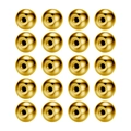 Set of 20 golden stainless steel screw-on ball earstud back replacements for DIY jewelry - 3.0mm (1.2 Thread) / Gold Ball