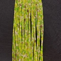 Natural green emperor stone tube beads with marbled brown textures for DIY jewelry - 2x4mm / Green Emperor Stone