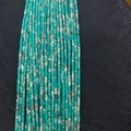 Strands of turquoise imperial stone tube beads in vibrant blue with natural veined texture - 2x4mm / Turquoise Blue (No.7)