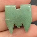 Schlossförmige hellgrüne Schneeflocken-Natursteinperle für DIY-Schmuckherstellung - 20x22mm 5g/Stück / Grüner Aventurin