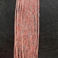 Pink semi-transparent natural stone tube beads 2x4mm for DIY jewelry making - 2x4mm / Watermelon red