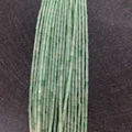 Green natural imperial jasper tube beads 2x4mm for DIY jewelry making accessories - 2x4mm / Cyan Green (No.20)