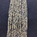 Strands of cylindrical dalmatian jasper beads in natural beige with black spots for DIY jewelry - 2x4mm / Dalmatian Jasper