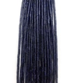 Deep blue goldstone cylinder tube beads for DIY jewelry and necklace crafting - 2x4mm / Blue Goldstone