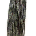 Cylindrical green natural stone beads with reddish brown patterns for DIY jewelry - 2x4mm / Dragon Blood Stone Texture (No.40)