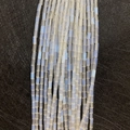 Translucent milky white opalite tube beads 2x4mm for DIY jewelry making necklaces - 2x4mm / Opal