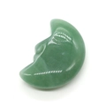 Piedra de luna de aventurina verde con cara tallada y acabado pulido brillante - 20x30mm, 9g / Aventurina Verde