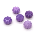 Macro shot of purple pumpkin-shaped natural stone beads for DIY jewelry making - 8x14mm / Purple Style (No. 2)