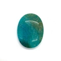 Oval 30x40mm blue-green dragon vein agate stone cabochon for jewelry making - Oval Design / Blue Green Dragon Vein Stone (No.3)