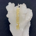 Natuurlijke gele kwarts hanger met zilveren draadwikkel voor het maken van sieraden - Citrien (9)