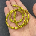 Tira de cuentas rondelle de piedra imperial verde amarillento para hacer joyería - 3x4mm / Estilo 3 (Textura Amarillo Verde)