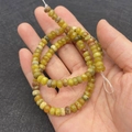 Cuentas de piedra natural amarillo pálido y verde claro para bisutería DIY - 4x6MM / Estilo 8 (Amarillo Verde)