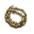 Irregular natural stones with shiny gold electroplating for DIY jewelry making - 4mm / Gold