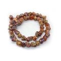 Irregular aura coating natural stone beads with colorful metallic finish for DIY jewelry - 4mm / Bronze