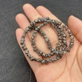 Irregular dark grey metallic natural stone beads 4mm for DIY jewelry making - 4mm / No.5 Metallic Gray