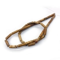 Cuentas cilíndricas de jaspe de imagen natural con patrones terrosos para joyería DIY - 4x13mm / Piedra de Paisaje (No. 7)