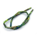 Cuentas cilíndricas de piedra emperador de 4x13mm azul y verde con veteado natural - 4x13mm / Esmeralda Azul Marrón (No. 12)