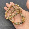 Filo di perle cilindriche in pietra imperiale con toni diaspro per gioielli fai-da-te - 3x6mm / Stile Multicolore Toni della Terra (N. 22)