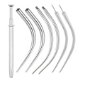 Détail macro du kit de cônes de perçage en acier 316 avec filetage interne et externe - Ensemble Courbé en Acier Inoxydable