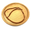 Cuentas de concha cilíndricas marrones de 4x13mm para creación de joyas DIY - Marrón Oscuro