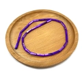 Cuentas de tubo de concha natural púrpura 4x13mm para creación de joyas y collares - Púrpura