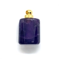 Pendente in ametista naturale lucidata con gancio in metallo dorato per collane - Ametista Oro