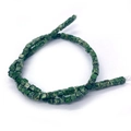 Cuentas cuadradas de piedra emperador verde para hacer joyas DIY y collares - Estilo 9 (Textura Verde Brillante)