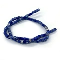 Cuentas de cubo de piedra imperial azul oscuro 4mm para accesorios de collares DIY - Estilo 12 (Textura Azul Oscuro)