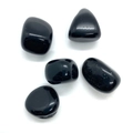 Pierres d'obsidienne noire polies 19-34mm cristaux naturels pour bijoux DIY - Agate noire