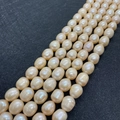 Strands of 5-6mm natural freshwater rice pearls in white with high luster for DIY jewelry - 5-6mm / Yellow