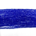 Strands of 2-3mm faceted cat eye stone beads in deep Klein blue for DIY jewelry - 2mm / Dark Blue