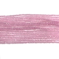 Nahaufnahme von rosa facettierten Katzenaugenperlen für DIY-Schmuckzubehör - 2mm / Rosa