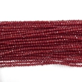 Facettierte rubinrote Katzenaugen-Glasperlen 2-3mm für DIY Schmuckherstellung - 2mm / Dunkelrot