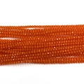 Facettierte orangefarbene Katzenaugen-Steinperlen 2-3mm für DIY-Schmuckherstellung - 2mm / Orange