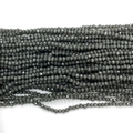 Dunkelgraue facettierte Katzenaugen-Steinperlen 2mm für DIY Schmuckherstellung - 2mm / Dunkelgrau (Nr.12)