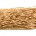 Facettierte 2-3 mm Natursteinperlen in Champagnergelb für DIY-Schmuckherstellung - 2mm / Nude