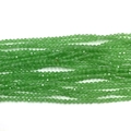 2-3mm facettierte grasgrüne Katzenaugen-Steinperlen für DIY-Schmuckzubehör - 2mm / Hellgrün