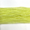 Facettierte limettengrüne Katzenaugen-Steinperlen 2-3mm für DIY Schmuckherstellung - 2mm / Gelbgrün