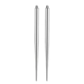 Polished silver 316 stainless steel piercing taper with precision threaded end - Short External Thread Style