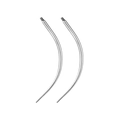 316 stainless steel curved piercing bars with fine screw threads for DIY body jewelry parts - Curved External Thread Style