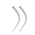 Polished 316 stainless steel insertion taper for ear and lip piercing jewelry DIY - Curved Internal Thread Style