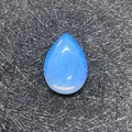 Polished light blue water drop shape natural stone bead for jewelry making - 18x25 / Opal