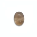 Cabochon en pierre brune ovale polie pour fabrication de bijoux DIY et bagues - 18x25mm / Agate Grise