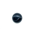 Cabochon rond en onyx noir poli avec rayures blanches naturelles pour bijoux DIY - 50 Pièces / N° 1 (Rayé Noir) / 20mm
