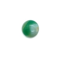 Cabochon rond en agate verte rayée avec surface polie lisse pour la création de bijoux - 50 Pièces / No.7 (Green Striped) / 20mm